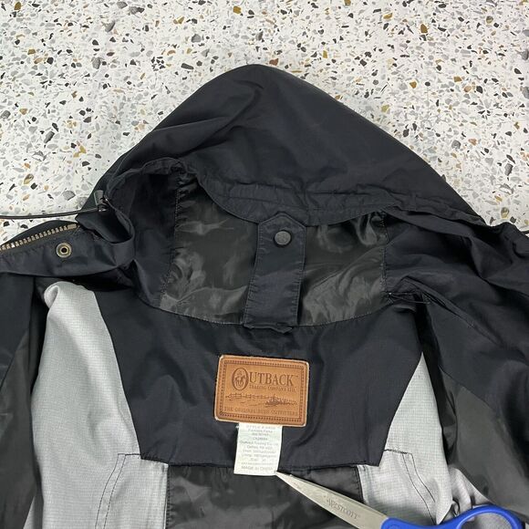 Outback Trading Company Men's Packable Parka Pak-a-roo Rain Jacket XLarge Black - Picture 6 of 11